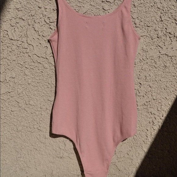 Pink Reformation Ribbed Bodysuit - Picture 3 of 4